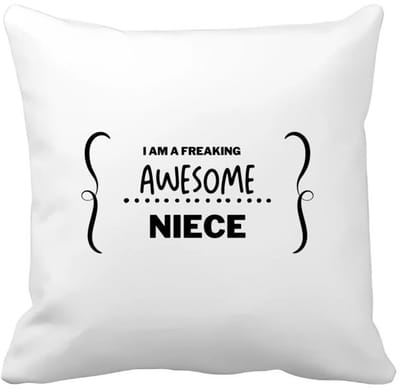 Akyol - i am a freaking awesome niece Kussen hoes - Nicht - beste nicht - liefste nicht - verjaardag - cadeau - kado - bedankje - geschenk - 40 bij 40 cm