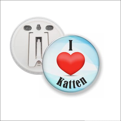 Button Met Clip 58 MM - I Love Katten