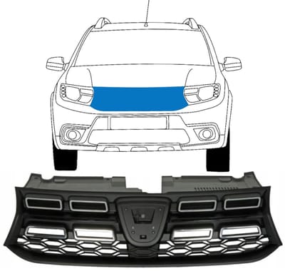 Grill voor Dacia Sandero 2012-2020