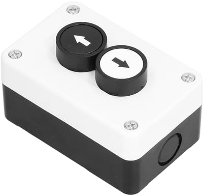 Drukknop Schakelaar - Roldeur Bediening - Automatisch Circuit - IP32 Waterdicht - 10.5 cm Lengte - Zwart