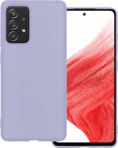 Hoesje Geschikt voor Samsung Galaxy A53 - Sterk & Shockproof - Hoes Cover - Siliconen Case - Lila