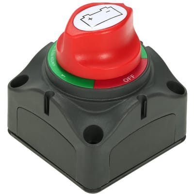 Interrupteur de batterie pour voiture, camping-car, bateau, 4 positions, 300 A red