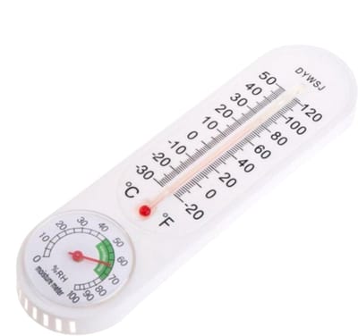 Wandtemperatuurmeter - Draadloze Meter - Klimaat Bewaken - Verticaal Wandmodel - 23 x 6 cm