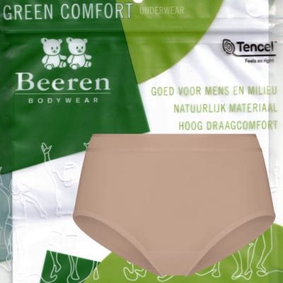 Beeren Green Comfort tencel - dames maxi slip - maat L - caffè latte