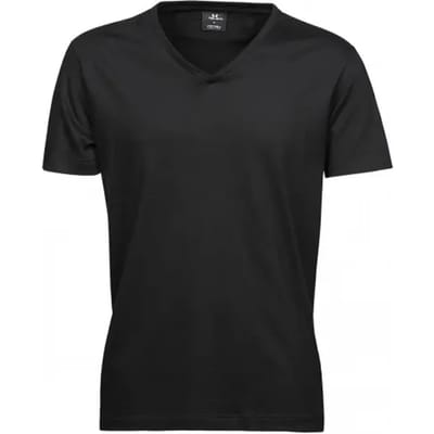 Tee Jays - Fashion Sof T-shirt V-hals - Black maat 3XL