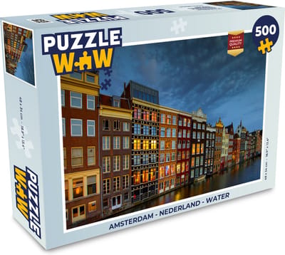 Puzzel Amsterdam - Nederland - Water - Legpuzzel - Puzzel 500 stukjes