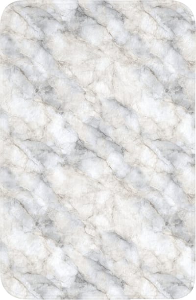 WC mat 40x60 cm - Antislip - Grijs - Marmer - Gedetailleerd - Toiletmat - Vloermat - Douchemat - Toilet tapijt - Toiletmatten