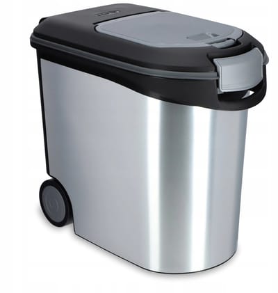 Geargalaxy Voedselcontainer voor hond of kat - Voedselcontainer - Voerbak met opslag - Dierenvoer Opslagbak - 12KG - 28x48x42cm