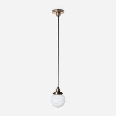 Hanglamp aan snoer Bretagne 20's Brons - Art Deco Trade