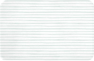 WC mat 60x40 cm - Antislip - Groen - Strepen - Patroon - Toiletmat - Vloermat - Douchemat - Toilet tapijt - Toiletmatten