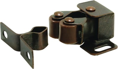 Kastdeurvanger - Kastsluiting Deur - Kastdeuren Sluiten - Veerbelast Dubbelpolig - 1-1/4 inch - Brons