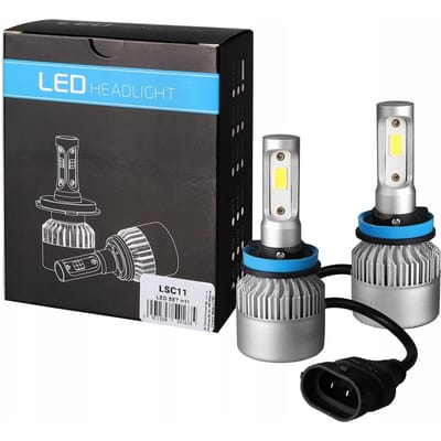 H11 LED Lampen Set 12/24V 6500K 80W Canbus