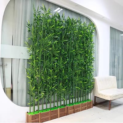 Kunstmatige Bamboe Haag - Decoratieve Schutting - Privacy Creëren - Onderhoudsvrij - L 80cm