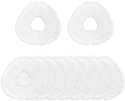 Herbruikbare Dweildoeken - Wasbare Pads - Robotstofzuiger Reiniging - Naadloze Pasvorm - 4 of 10 Stuks - Grijs