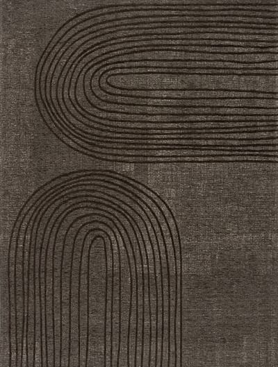 Acsento Curzo Taupe Vloerkleed - 170 x 230 cm - Taupe - Rechthoekig - Viscose - Eetkamer, Woonkamer - Geometrisch - Modern