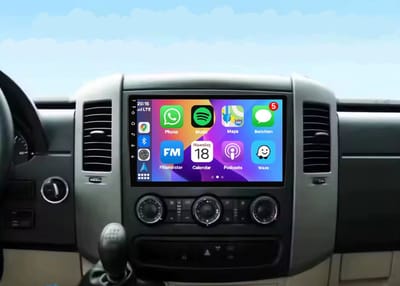 Autoradio 4/64 met smart wireless Carplay en Android auto | Geschikt voor Mercedes Benz A, B, V klasse, Vito Viano Sprinter 2004-2017 | Radio scherm Navigatie | 2004 2005 2006 2007 2008 2009 2010 2011 2012 2013 2014 2015 2016 2017 | Met screencleaner