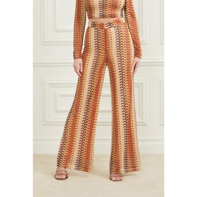 GUESS Marciano By Autumn Fearne Pant Rust Brown Multi Taglia: XS | Pantaloni Outlet | Donna | Marrone