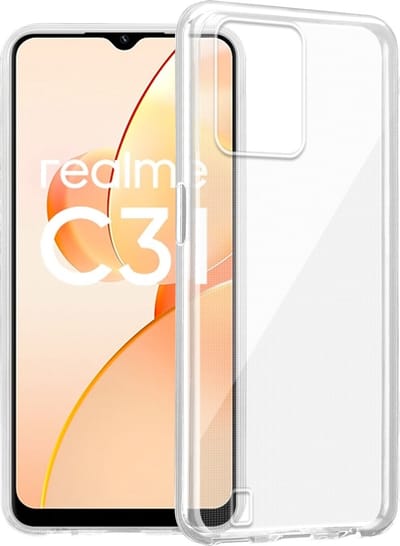 Cadorabo Hoesje geschikt voor Realme C31 in VOLLEDIG TRANSPARANT - Beschermhoes gemaakt van flexibel TPU Silicone Case Cover