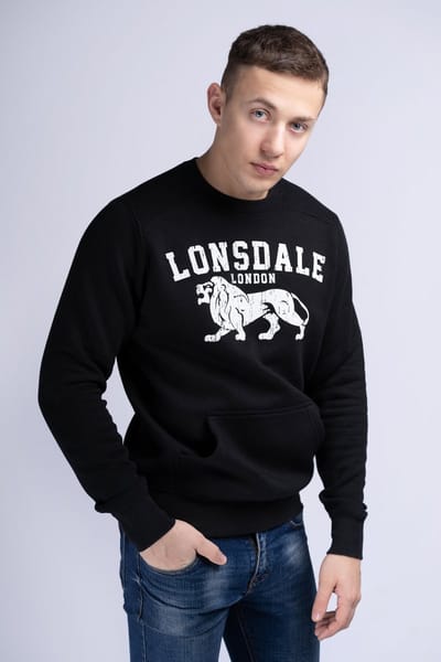 Lonsdale London Kersbrook Heren Sweatshirts - zwart - L