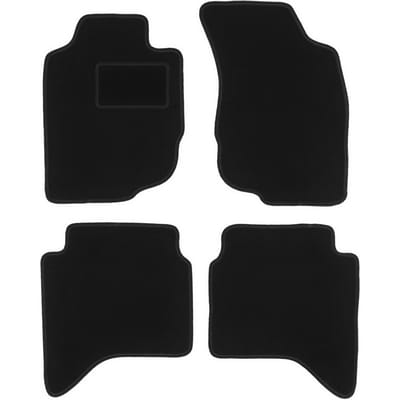 Zwarte veloursmatten voor: Toyota Hilux VII N25 N2 pick-up (2006-2015)