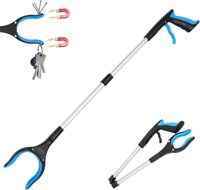 1 stuk - grijpstok - grijpstok classic pro - grijpstok opvouwbaar-grijpstok voor thuis -grijpstok met magneet - grijparm-blauw