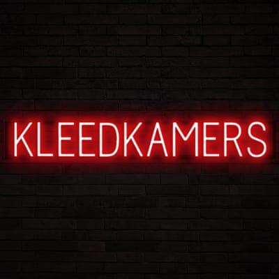 KLEEDKAMERS - Lichtreclame Neon LED bord verlicht | SpellBrite | 107,88 x 16 cm | 6 Dimstanden & 8 Lichtanimaties | Reclamebord neon verlichting