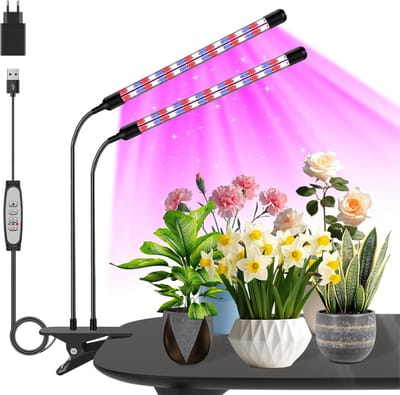 HEZIVO® Professionele Groeilamp Planten - Kweeklamp LED Verlichting - Op Voet - Dimbaar