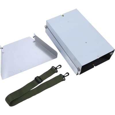 Opvouwbare Aluminiumlegering Sluisbox 49,6 Inch Compacte Goudprospectie-uitrusting voor Goudwassen white
