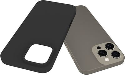 MobyDefend Hoesje - Geschikt voor iPhone 16 Pro - TPU Backcover - Mat Zwart