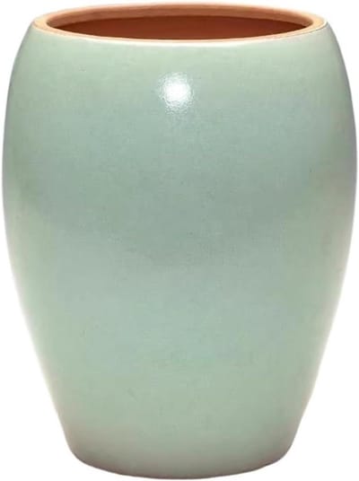 Plantenpot Aardewerk - Keramische pot - Planten Binnen Buiten - Ademend Wortelsysteem - 15 cm Hoog - Paars Zand