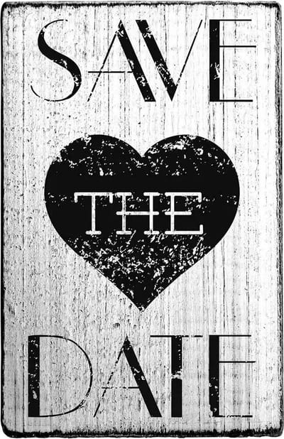 Colop vintage stempel-Save The Date-Stempelen-Kaarten maken-Scrapbook-Knutselen-Hobby-DIY -Stempels-Creative hobby
