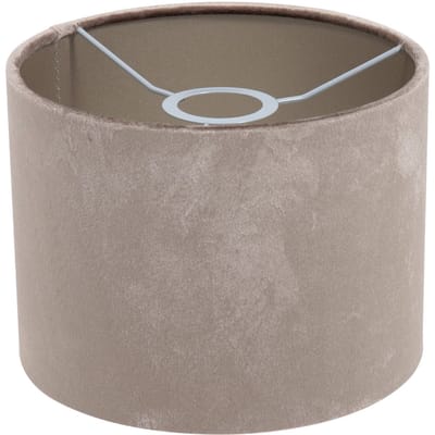 Grijze Velours Lampenkap K3084GS ⌀20cm met E27 support van Steinhauer - Modern Textiel voor Binnen