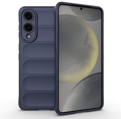 Coverup Hoesje - Geschikt voor Samsung Galaxy S25 Edge Hoesje - Coverup Hands-On Rugged Back Cover - Donkerblauw