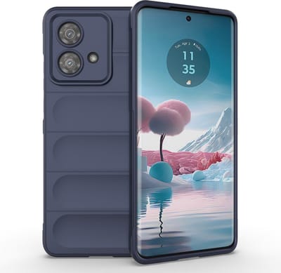 Coverup Hoesje - Geschikt voor Motorola Edge 40 Neo Hoesje - Coverup Hands-On Rugged Back Cover - Blauw