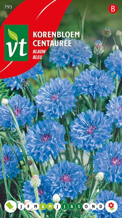 Korenbloem Blauw Zaden - Prachtige Blauwe Bloemen voor Tuin en Boeketten