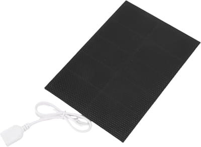 Zonnepaneel Oplader - Draagbare Energie - Outdoor Gadgets Laden - Hoge Efficiëntie - 3W 5V - Zwart