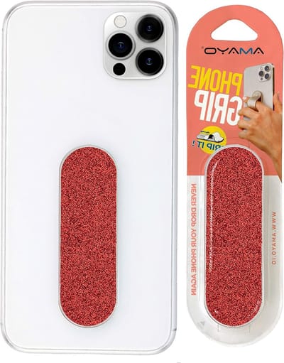 Grip voor Smartphone - Originele Vingerhouder voor Telefoon - Mobiele Telefoon Ring - Handige Accessoire voor Betere Grip en Gebruiksgemak (Pear Series - Rood)