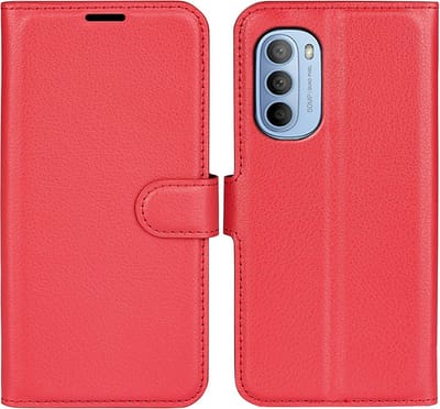 Coverup Hoesje - Geschikt voor Motorola Moto G31 / G41 Hoesje - Coverup Book Case - Rood