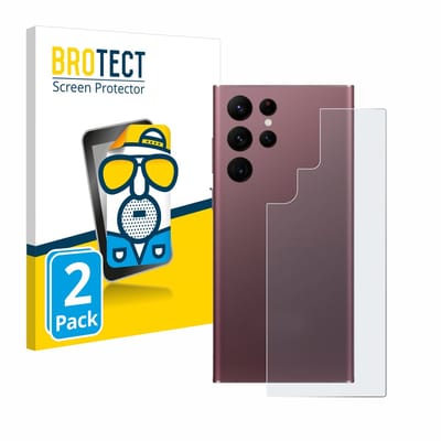 BROTECT - Screenprotector voor Samsung Galaxy S22 Ultra 5G (Achterkant) - Folie Beschermfolie matte 2 Stuks