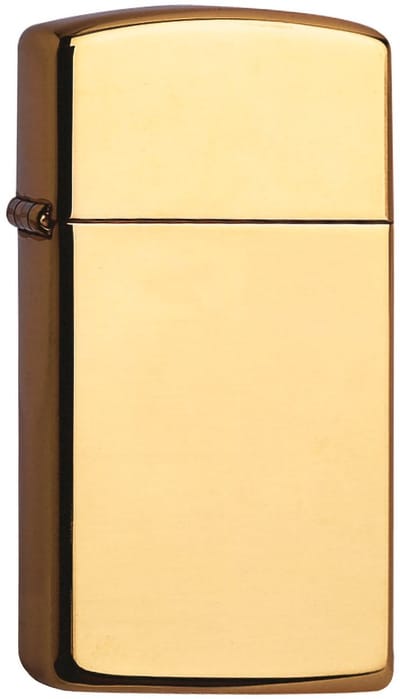 Aansteker Zippo Slim High Polish Brass