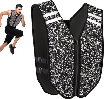 Zacht wasbaar gewogen vest - 3 kg 5 kg 8 kg 10 kg - reflecterend hardloopgewichtsvest - geen lekkage - voor fitness training gewichtsverlies - mannen en vrouwen gewichtsvest