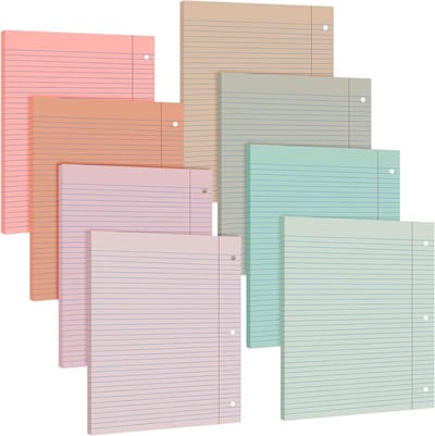 Losbladig Papier - Vulpapier Notitieboek - Studie en Werk - 8 Kleuren 400 Vellen - A4 formaat - Bohemien Kleuren