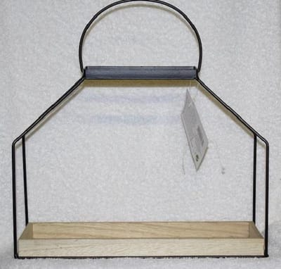 ZoeZo Design - 2 stuks - Decoratie - decoratiehouder - hout - metaal - DIY - kerststukje maken - kaarsenhouder - zelf maken - bloemstukje zelf maken