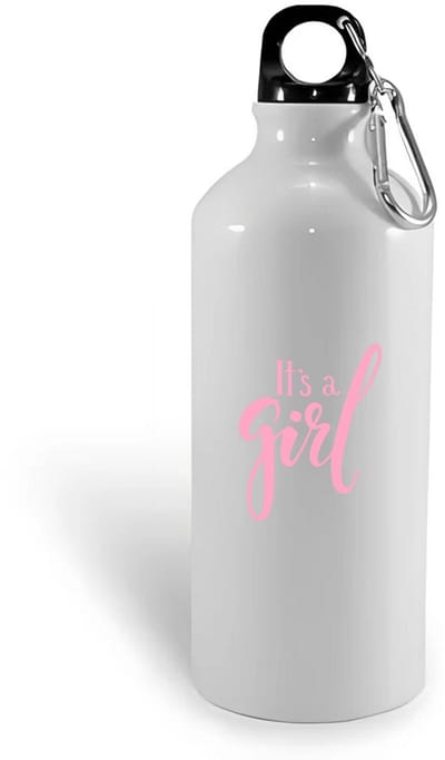 Hacebo® - It's a girl waterfles - Baby - Kersverse ouders - Geboorte kraamcadeau meisje - babyshower - water fles - 400ML