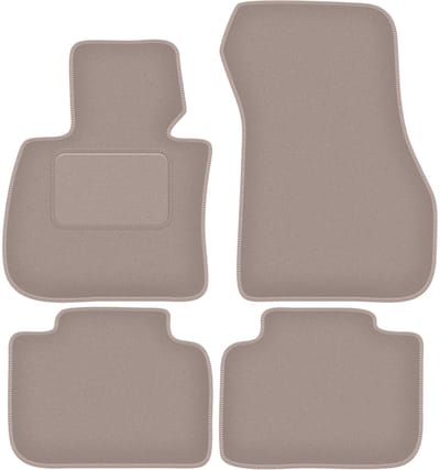 Beige velours vloermatten voor: BMW X1 F48 FL SUV (2015-)