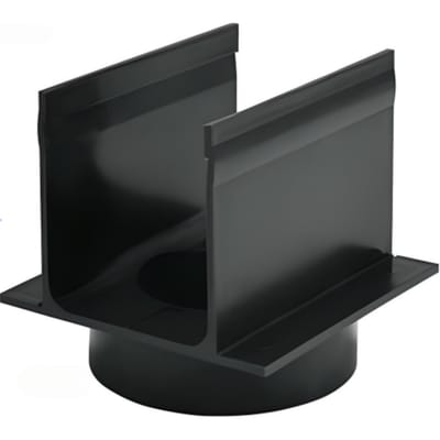 Drain 65/100 gootverbindingsstuk met verticale uitloop 75mm