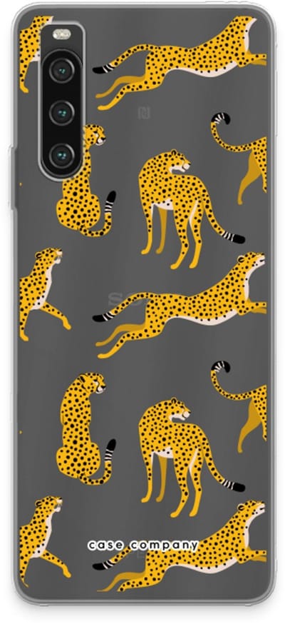 Case Company® - Hoesje geschikt voor Sony Xperia 10 IV hoesje - Luipaard - Soft Cover Telefoonhoesje - Bescherming aan alle Kanten en Schermrand