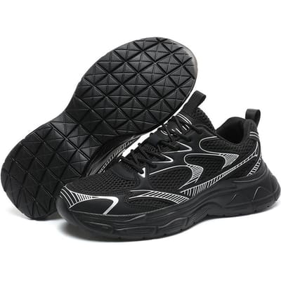 Witte Papa Sneakers Dikke Zool Heren Lente Herfst Zomer Verhogende Schoenen Rubberen Onderkant Niet-Lederen Casual Sneakers 39 black