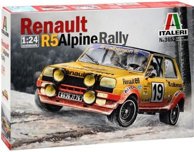 Italeri Modelbouwpakket Auto - 3652 Renault R5 Alpine Rally Plastic - 1:24 - Modelbouw