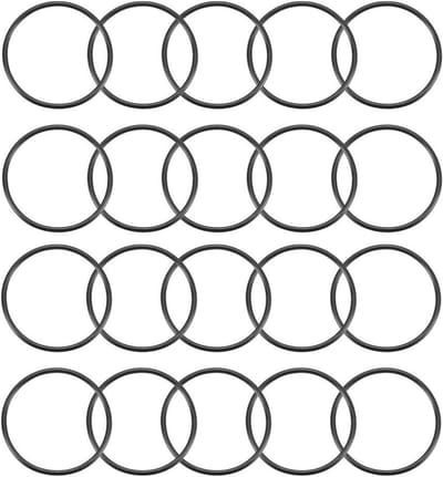 Rubberen Afdichtingen - O-ringen Pakkingen - Leidingen Repareren - Flexibele Sluiting - 20 Stuks 31mm - Zwart